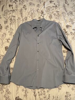 James Perse Matte Stretch Poplin Dress Shirt
